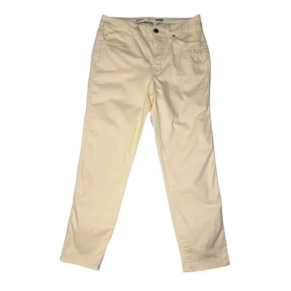 Seven7 Jeans Women’s Size 10 Yellow High‎ Rise Skinny Crop - Picture 1 of 6